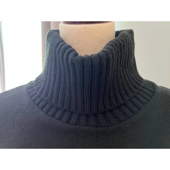 3/$27 Sonoma Short Sleeve Poncho with Fringe in Black, One Size Fits All - Picture 4 of 9